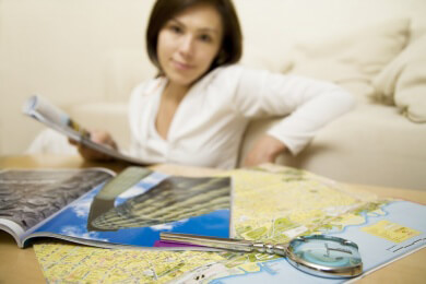 Fremdenführer für Touristen und Reisegruppen