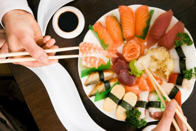 Sushi-Bars - Merkmale und Einrichtung sowie typische Gerichte