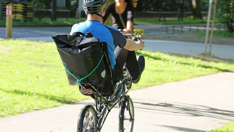 Radfahren auf Liegerädern