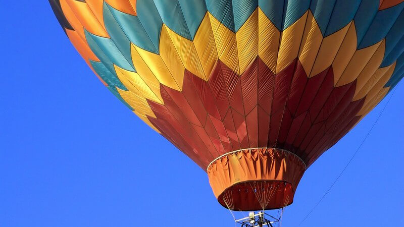 Wie man sich auf einer Ballonfahrt richtig verhält