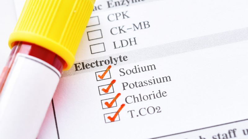 Test auf Elektrolyte