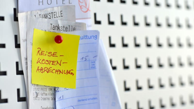 Informationen zu Fahrtkosten, Übernachtungskosten, Verpflegungsmehraufwand, Reisenebenkosten und Möglichkeiten der Erstattung durch den Arbeitgeber