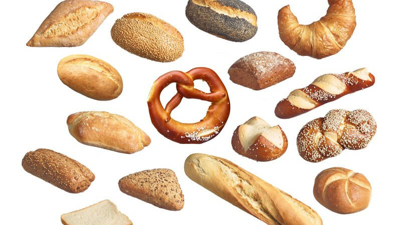 Zu den unterschiedlichen Brötchensorten zählen z.B. Butterhörnchen, Croissants, Vollkornbrötchen, Kartoffelbrötchen, Weizenbrötchen, Roggenbrötchen und Schwedenbrötchen