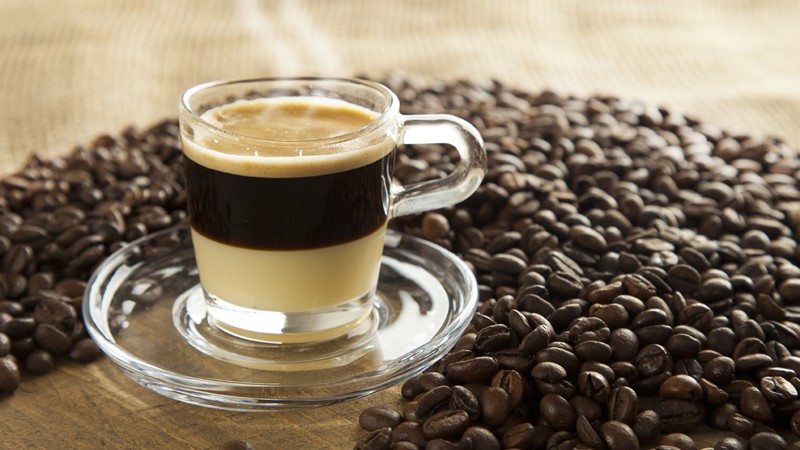 Spanische Kaffeespezialität Cortado