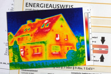 Beim Energiesparhaus wird auf ein möglichst kosten- und verbrauchseffizientes Energieverhalten geachtet