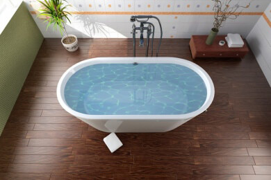 Dieses Modell eignet sich lediglich für ein entsprechend großes Badezimmer