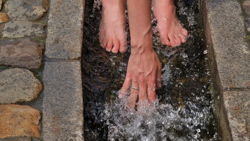 Das Wassertreten zur Förderung der Durchblutung