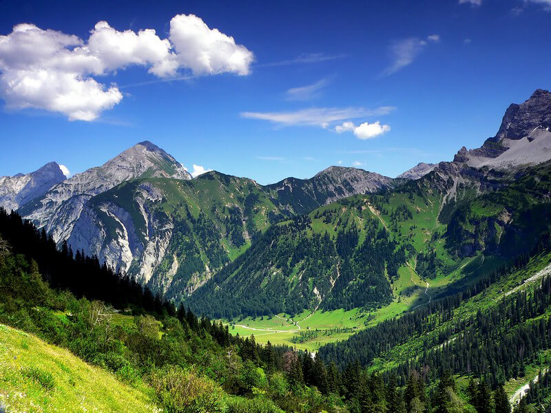 Berglandschaften sind entspannende Motive Berglandschaften sind entspannende Motive