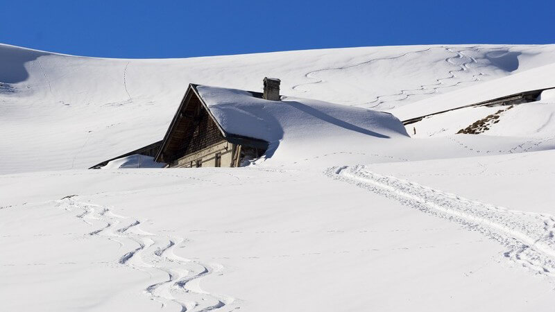 Urlaub in der Berghütte