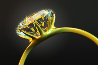 Den Diamantring schonen und pflegen und gekonnt in Szene setzen