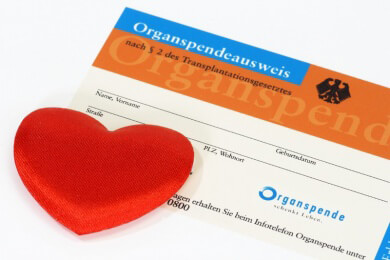 Organspende - Voraussetzungen, Vorgehensweise und Hinweise zum Organspendeausweis