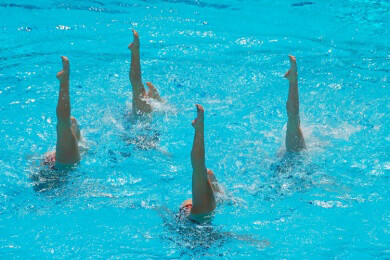 Das Synchronschwimmen als olympische Disziplin: Merkmale, Figuren einer Choreographie und Bekleidung