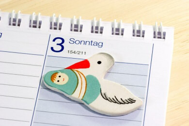 Funktion des Schwangerschaftskalenders welchen man auch selbst gestalten und sinnvoll führen kann