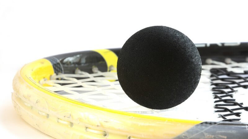 Squashschläger und -ball