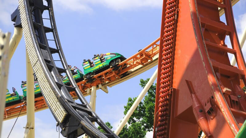 Looping von Achterbahn