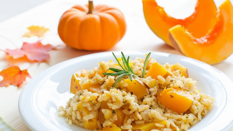 Kürbis-Risotto mit Rosmarin