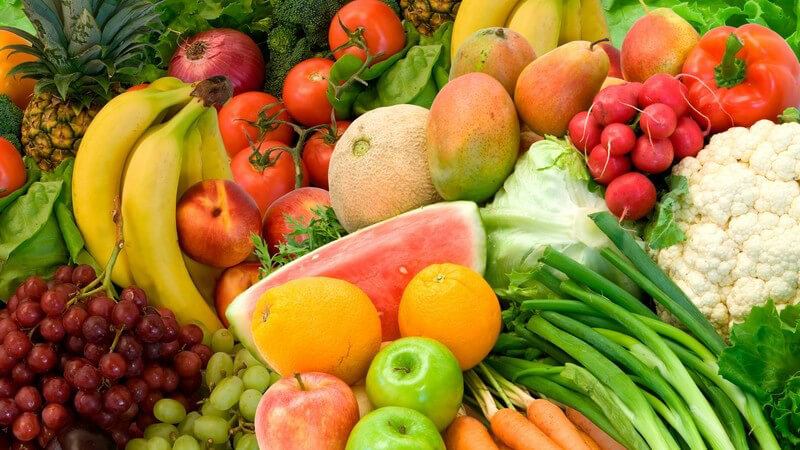 Frisches Obst und Gemüse
