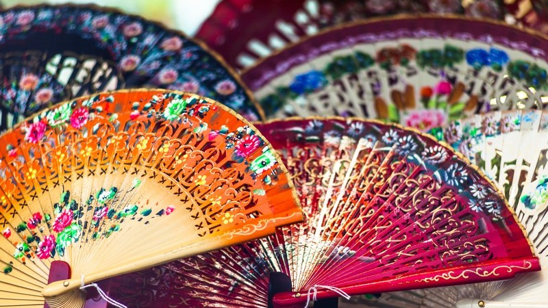 Bunte Fächer, Spanisch, Flamenco