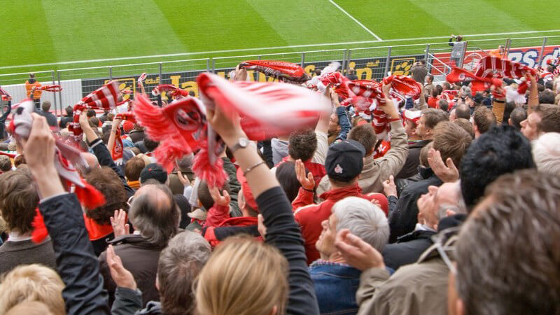 Zuschauer, Fußballfans im Stadion