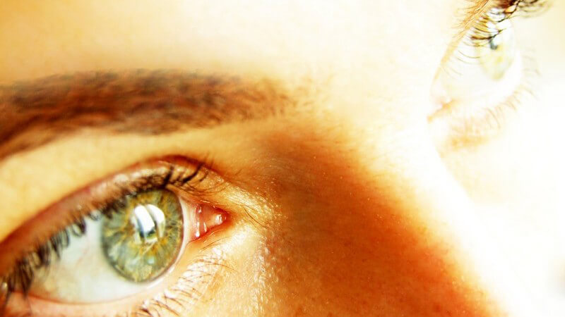 Grüne Augen und leerer Blick