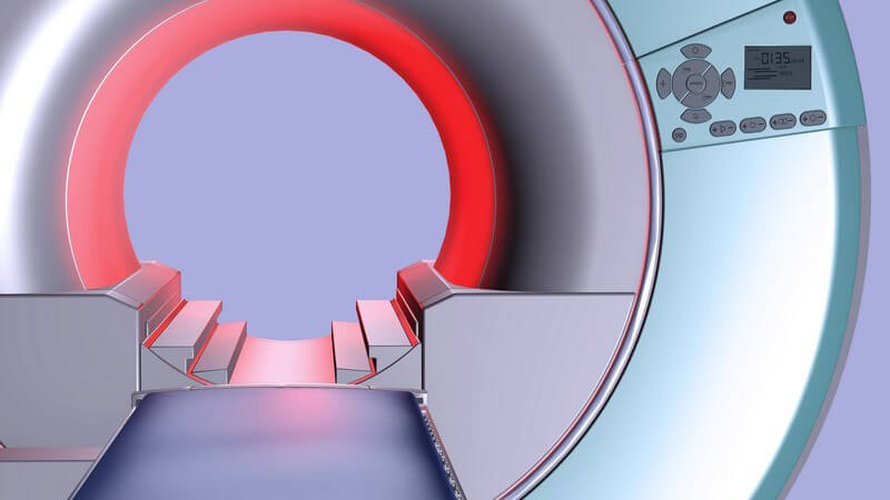 Blick in einen modernen Magnetresonanztomographen