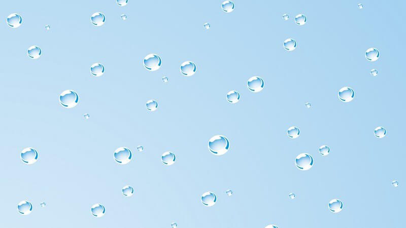 Grafik: Mineralwasser mit Kohlensäure