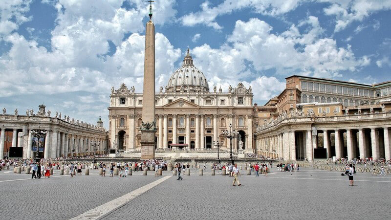 Aussicht auf Petersplatz in Rom