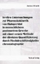 In-vitro Untersuchungen zur Pharmakokinetik von Haloperidol in menschlichem postmortem Gewebe mit einer neuen Methode der direkten Quantifizierung durch Hochdruckflüssigkeitschroma