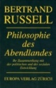 Philosophie des Abendlandes: Ihr Zusammenhang mit der politischen und der sozialen Entwicklung