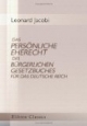 Das persönliche Eherecht des Bürgerlichen Gesetzbuches für das deutsche Reich